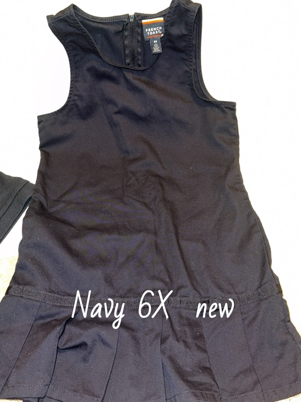 Like New French Toast Navy Girls Pleated School Jumper Sz. 6X